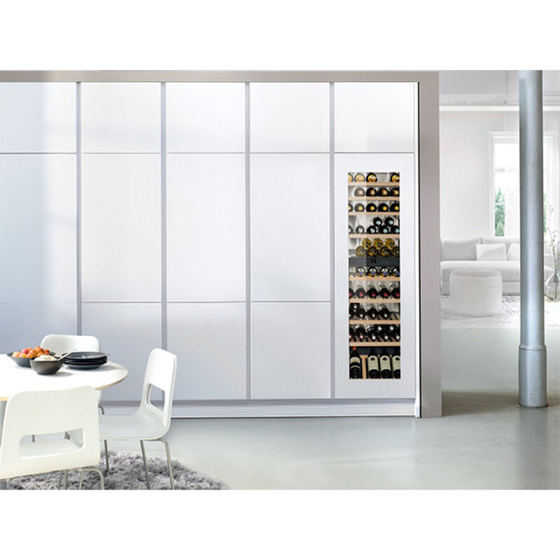 Liebherr 22 in. Built-in Wine Cabinet with Wood Racks, Dual Temperature Zones & 80 Bottle Capacity - Custom Panel Ready, , hires