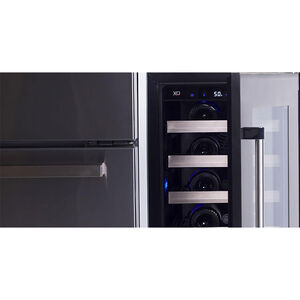 XO 24 in. Built-In/Freestanding 5.7 cu. ft. Compact Beverage Center with Adjustable Shelves & Digital Control - Custom Panel Ready, Custom Panel Required, hires