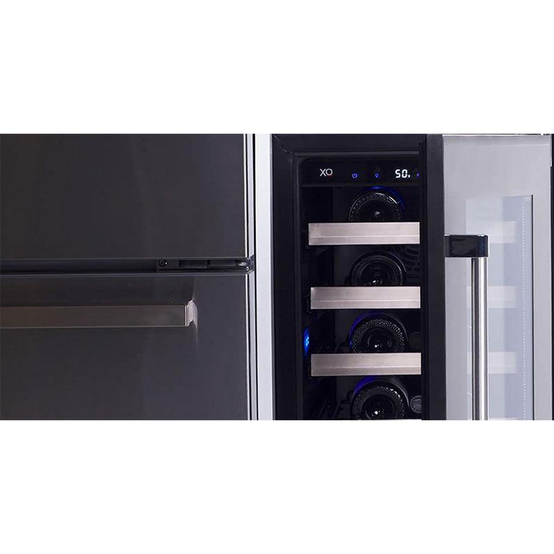 XO 24 in. Built-In/Freestanding 5.7 cu. ft. Compact Beverage Center with Adjustable Shelves & Digital Control - Custom Panel Ready, Custom Panel Required, hires