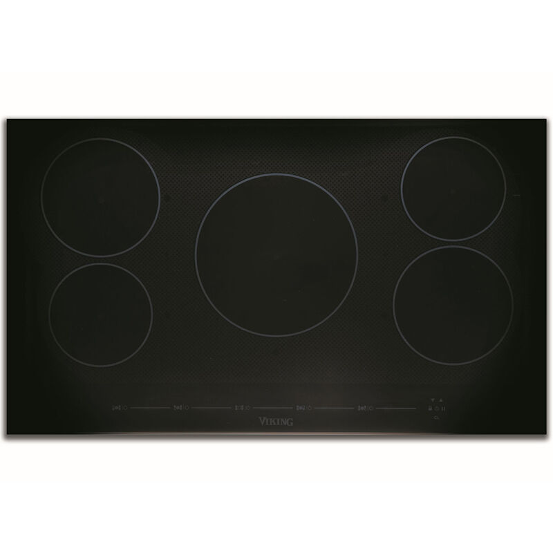 Viking Virtuoso 36inch Induction Cooktop with 5 Smoothtop Burners - Black