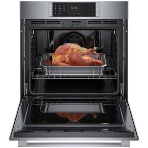 Bosch Benchmark Series 30" 4.6 Cu. Ft. Electric Wall Oven with Standard Convection & Self Clean - Stainless Steel, , hires