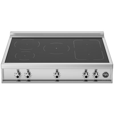 Bertazzoni Professional Series 36 in. 5-Burner Induction Rangetop with Simmer and Power - Stainless Steel | PROF365IRTXT