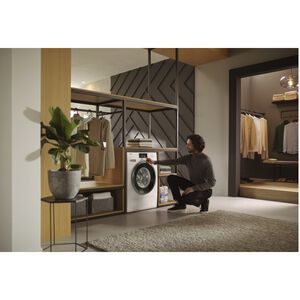 Miele 24 in. 2.26 cu. ft. Smart Stackable Front Load Washer with Sanitize & Steam Cycle - Lotus White, , hires