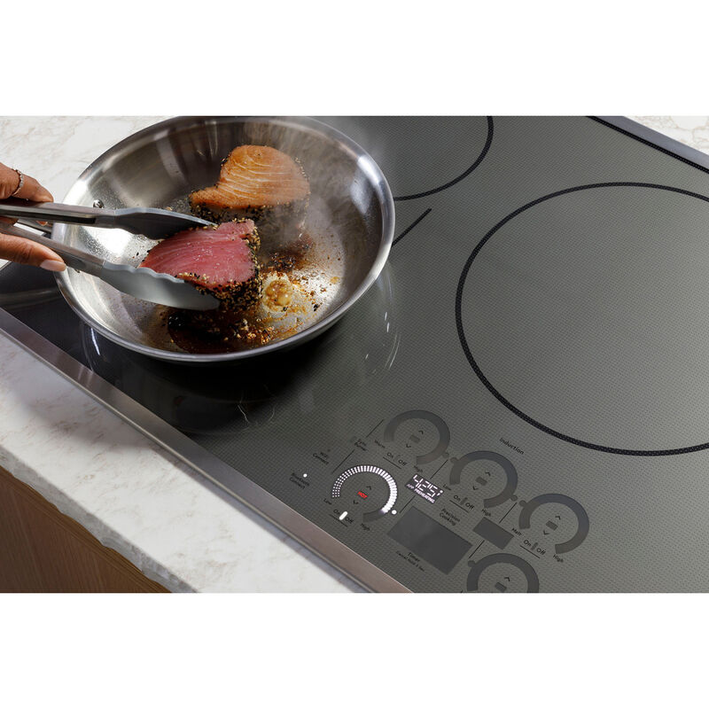 Cafe 36 in. 5-Burner Smart Induction Cooktop with Simmer Burner & Power Burner - Black, , hires