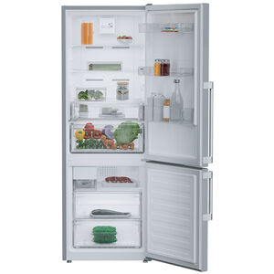Blomberg 24 in. 11.2 cu. ft. Counter Depth Bottom Freezer Refrigerator with Ice Maker - Stainless Steel, , hires