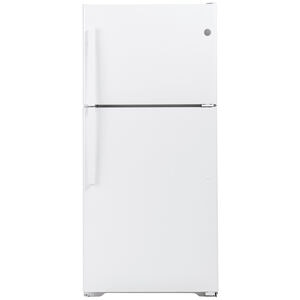 GE 30 in. 19.1 cu. ft. Top Freezer Refrigerator - White, White, hires