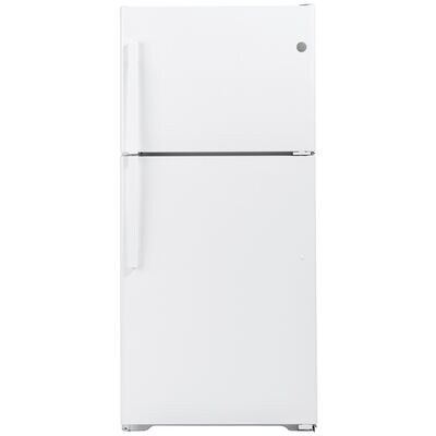 GE 30 in. 19.2 cu. ft. Top Freezer Refrigerator - White | GTE19JTNRWW