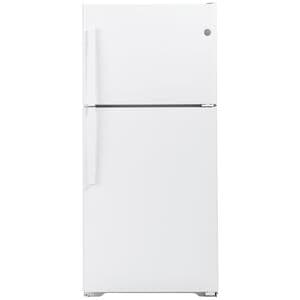 GE 30 in. 19.2 cu. ft. Top Freezer Refrigerator - White, White, hires