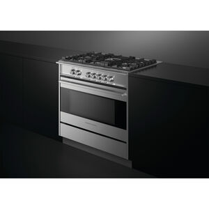 Fisher & Paykel Series 7 36 in. 4.9 cu. ft. Standard Convection Gas Range with 5 Sealed Burners - Stainless Steel, , hires