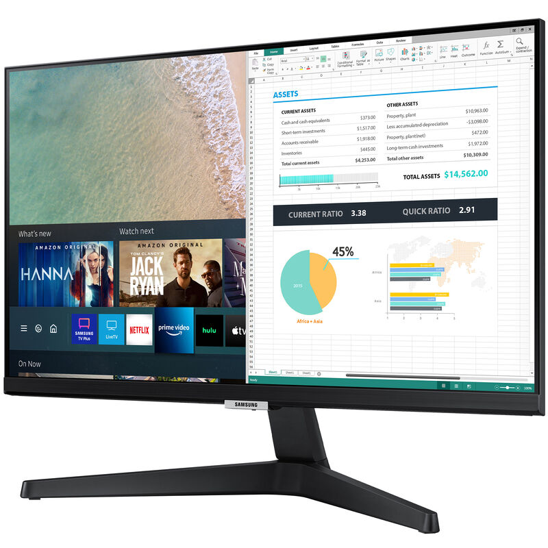 Hovedgade solnedgang teenager Samsung 24 Class AM500 Series 24" LED Full HD Smart Tizen Monitor with  Streaming TV - Black | P.C. Richard & Son