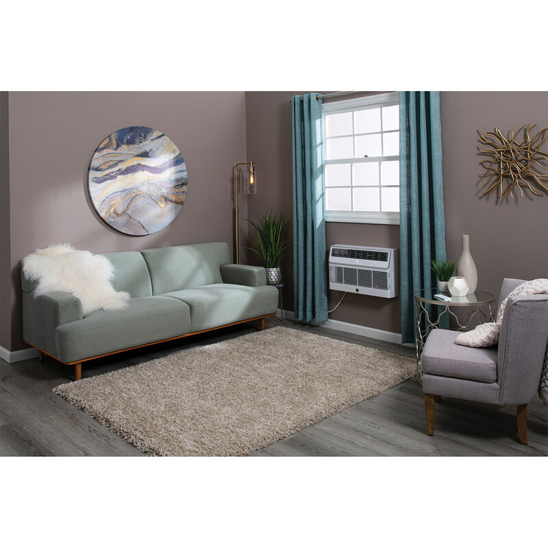 GE 14,000 BTU 230V Smart Through-the-Wall Air Conditioner with 3 Fan Speeds, Sleep Mode & Remote Control - White, , hires