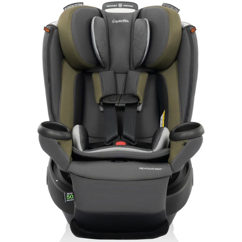 Evenflo Revolve360 Extend All-in-One Rotating Car Seat with Quick Clean Cover - Rockland Green, , hires