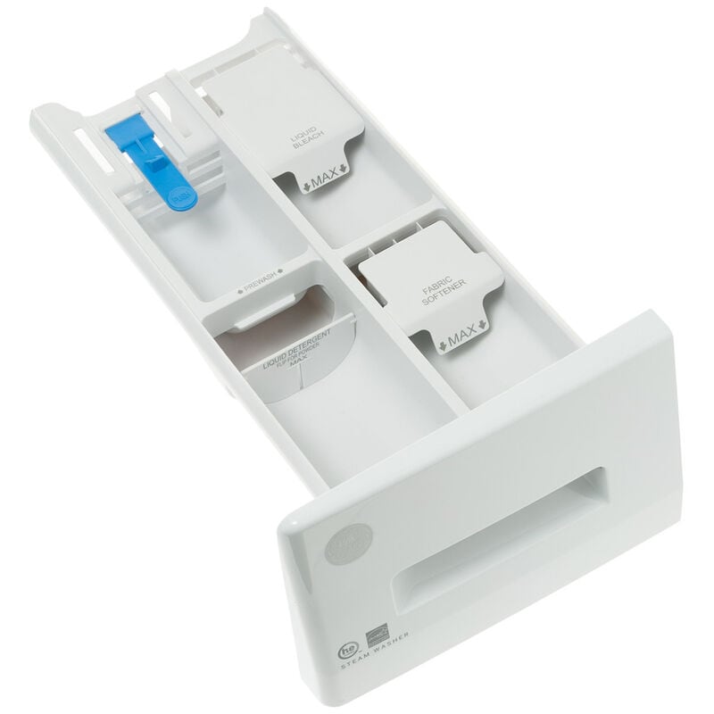 GE 24 in. 2.4 cu. ft. Front Load Washer with Sanitize & Steam Cycles - White, , hires