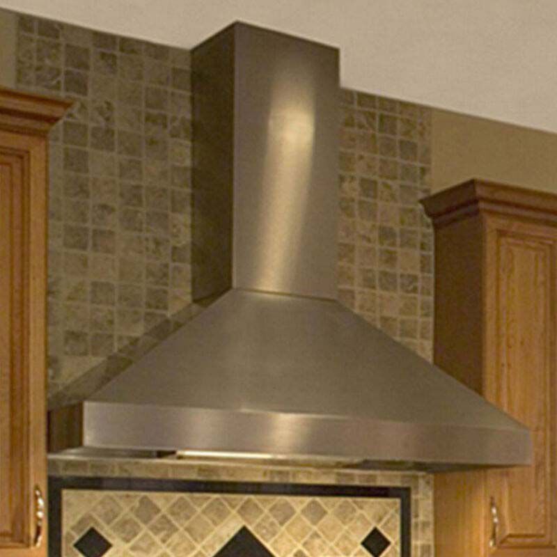 Vent-A-Hood 36" Chimney Style Range Hood with 600 CFM, Ducted Venting & 2 LED Lights - Stainless Steel, , hires