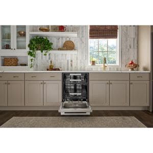 LG 24 in. Top Control Smart Dishwasher with 46 dBA Sound Level, 3rd Rack, QuadWash Pro & Dynamic Heat Dry - PrintProof Stainless Steel, , hires