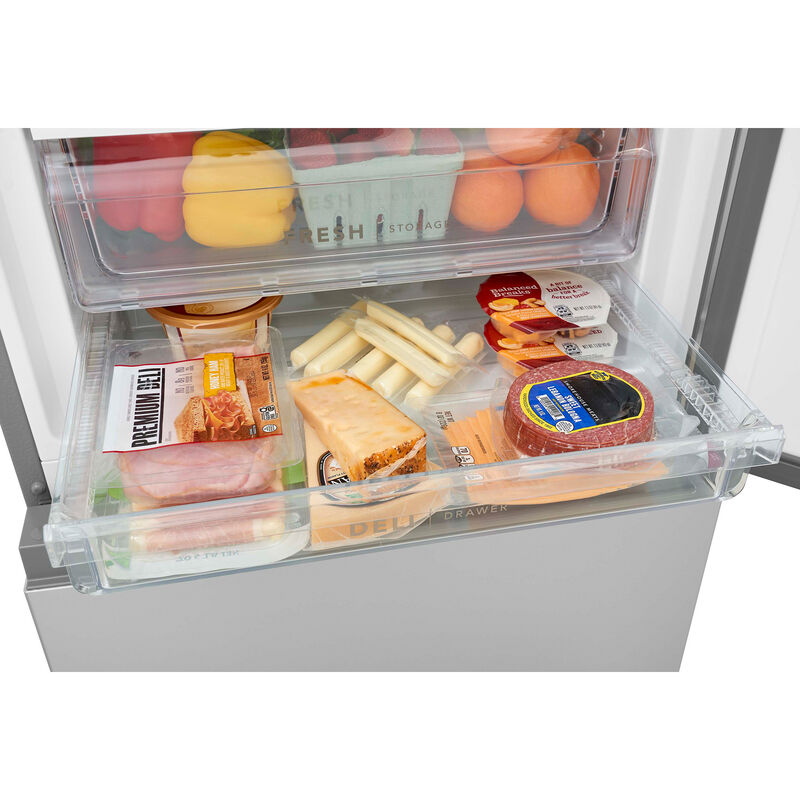 Frigidaire 24 in. 11.5 cu. ft. Garage-Ready Bottom Freezer Refrigerator - Fingerprint Resistant Stainless Steel Look, , hires