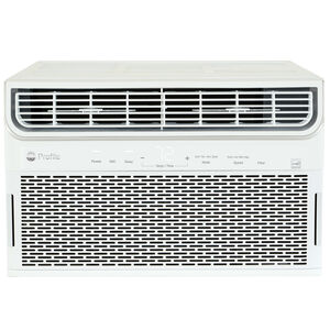 GE Profile 10,100 BTU Smart Energy Star Window Air Conditioner with Inverter, 4 Fan Speeds & Remote Control - White, , hires