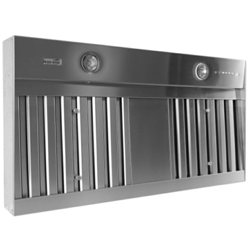 Trade Wind 42 in. Ducted Standard Style Range Hood with 1200 CFM, 3 Fan Speeds & 2 LED Lights - Stainless Steel, , hires