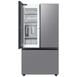 Samsung Bespoke 36 in. 24 cu. ft. Smart Counter Depth French Door Refrigerator with Internal Water Dispenser - Stainless Steel, Stainless Steel, hires