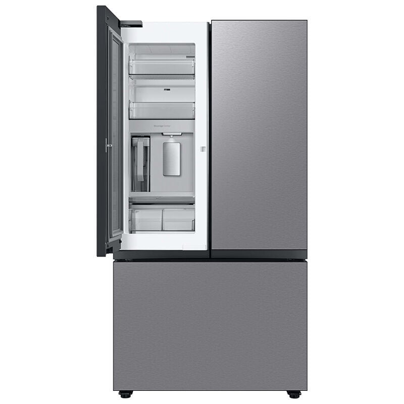 Samsung Bespoke 36 in. 24 cu. ft. Smart Counter Depth French Door Refrigerator with Internal Water Dispenser - Stainless Steel, Stainless Steel, hires