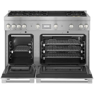 Thermador Pro Harmony Professional Series 48 in. 7.1 cu. ft. Smart Standard Convection Double Oven Gas Range with 6 Sealed Burners & Griddle - Stainless Steel, , hires