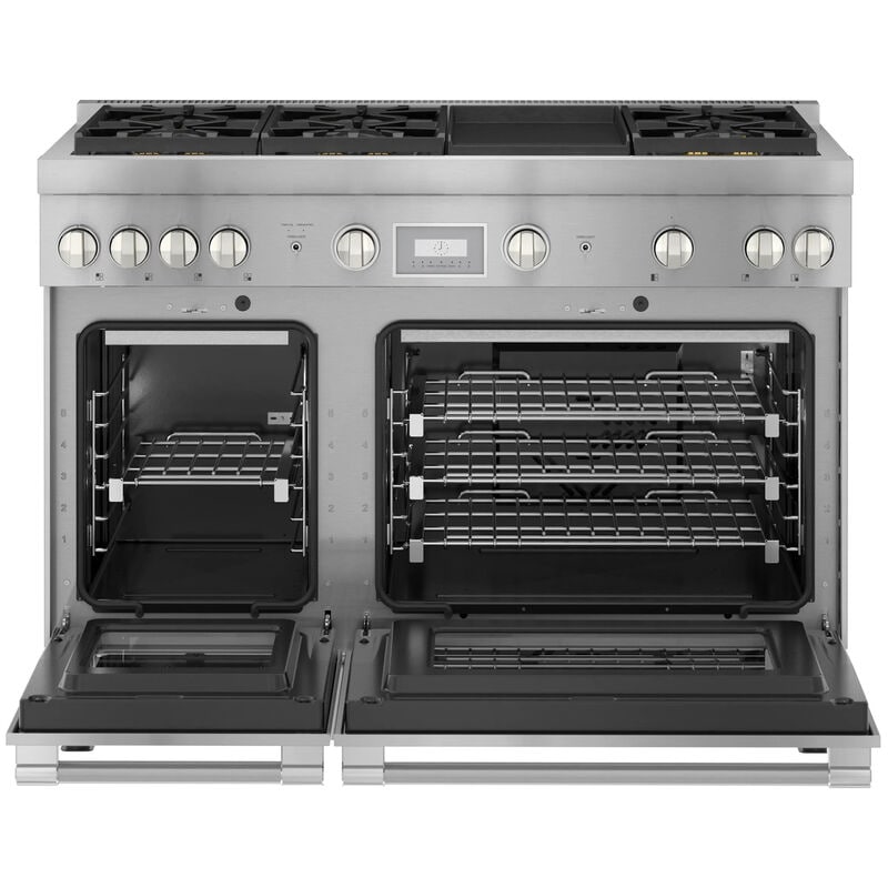 Thermador Pro Harmony Professional Series 48 in. 7.1 cu. ft. Smart Standard Convection Double Oven Gas Range with 6 Sealed Burners & Griddle - Stainless Steel, , hires