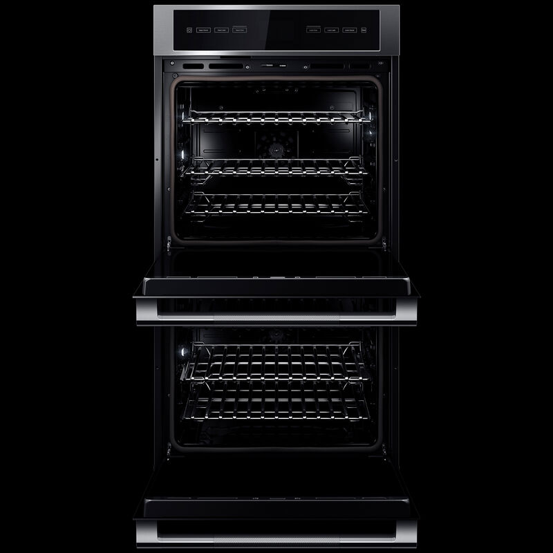 JennAir Noir 27" 8.6 Cu. Ft. Electric Wall Oven with Standard Convection & Self Clean - Floating Glass Black, , hires