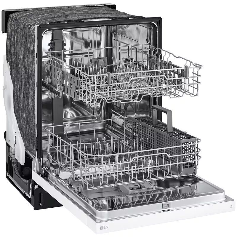 LG 24 in. Built-In Dishwasher with Front Control, 52 dBA Sound Level, 15 Place Settings & 5 Wash Cycles - White, , hires