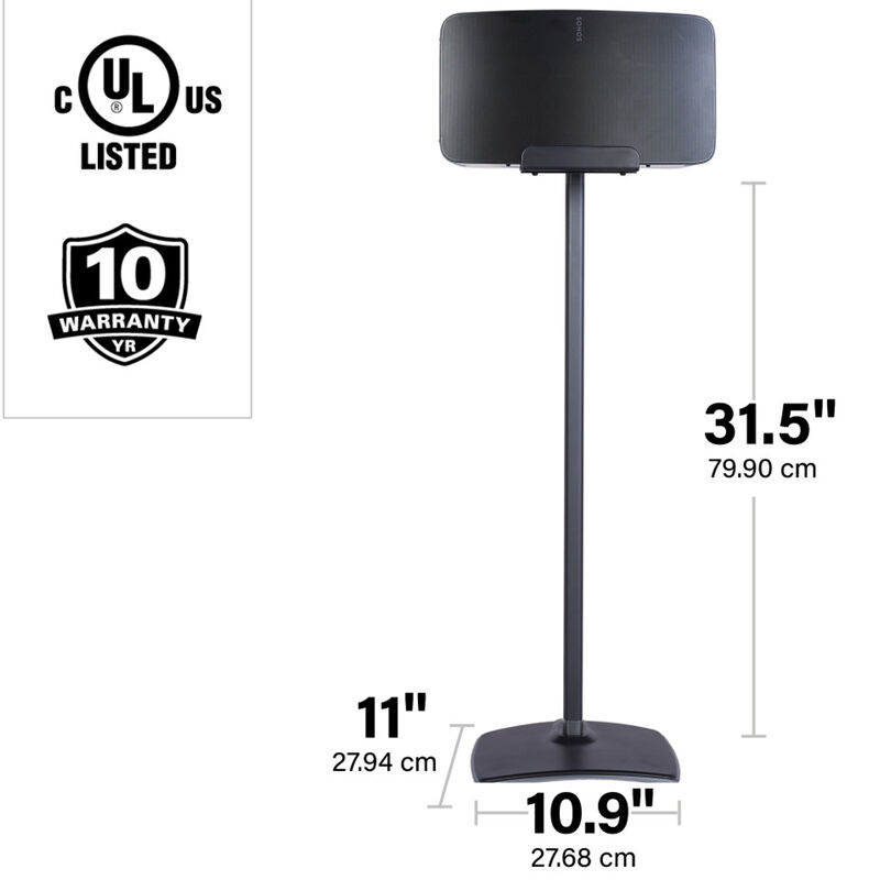 Sanus Systems Wireless Speaker Stands Designed for Sonos Five & Play 5 Speakers, , hires