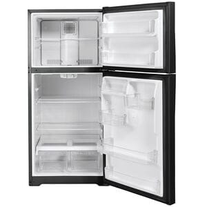 GE 30 in. 19.2 cu. ft. Top Freezer Refrigerator - Black, Black, hires