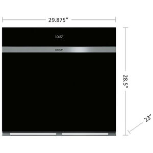 Wolf M Series 30 in. 5.1 cu. ft. Smart Electric Single Wall Oven with Dual Convection - Black, , hires