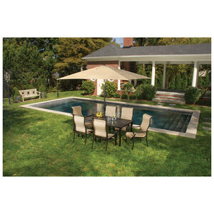 Hanover Brigatine Tiltable 9' Patio Umbrella - Tan, , hires
