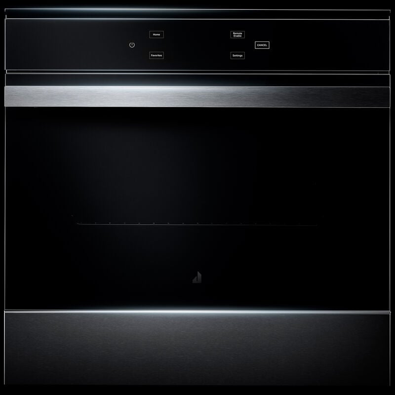 JennAir Noir 24 in. 2.6 cu. ft. Smart Electric Single Wall Oven with True European Convection - Floating Glass Black, , hires