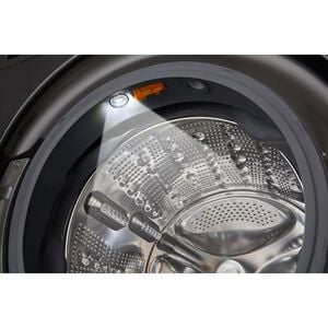 LG 27 in. 5.0 cu. ft. Front Loading Smart Washer with 25 Wash Programs, 19 Wash Options, Sanitize Cycle, Steam Wash & Self Clean - Black Steel, , hires