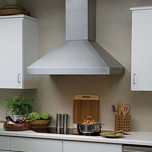 Vent-A-Hood 30 in. Chimney Style Wall Mount Range Hood with 600 CFM, Ducted Venting & 2 LED Lights - Stainless Steel, , hires