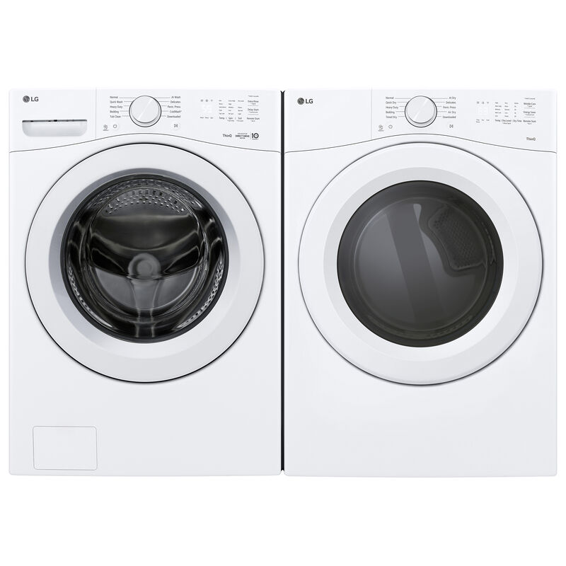 LG 27 in. 4.5 cu. ft. Smart Stackable Front Load Washer with AI Wash - White, , hires