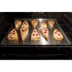 GE Profile 30 in. 5.3 cu. ft. Smart Air Fry True European Convection Slide-In Electric Range with 5 Induction Burners - Stainless Steel, , hires