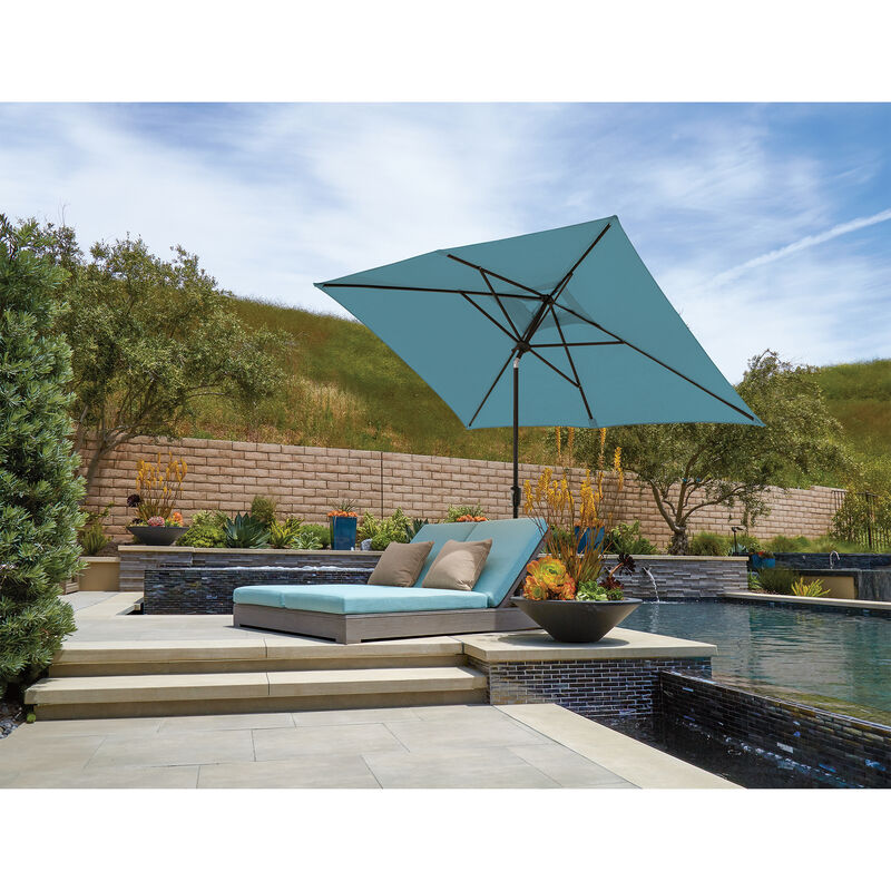SimplyShade Catalina 6'6" x 10' Market Umbrella - Jockey Red, , hires