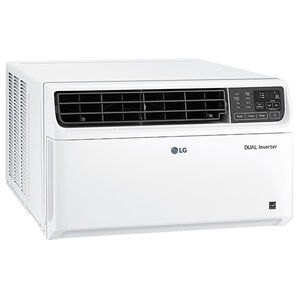 LG 8,500 BTU 115V Smart Energy Star Window/Wall Air Conditioner with Inverter, 3 Fan Speeds, Sleep Mode & Remote Control - White, , hires