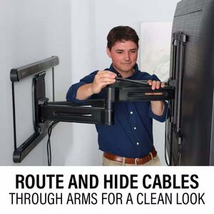 Sanus Systems Advanced Full-Motion 4D + Shift TV Wall Mount for TVs 42"-90" - Black, , hires