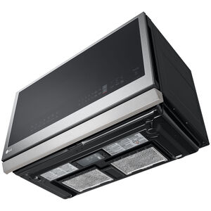 LG 30 in. 2.1 cu. ft. 1050W Smart Over-the-Range Microwave with 400 CFM & Sensor Cooking - PrintProof Stainless Steel, PrintProof Stainless Steel, hires