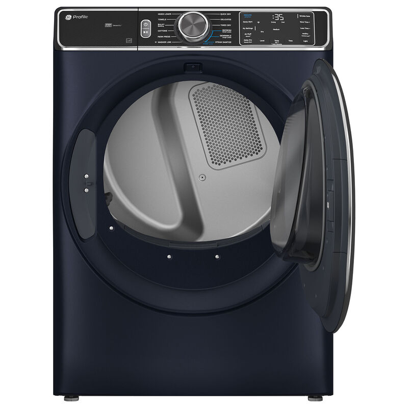 GE Profile 28 in. 7.8 cu. ft. Smart Stackable Gas Dryer with Sensor Dry, Sanitize & Steam Cycle - Sapphire Blue, Sapphire Blue, hires