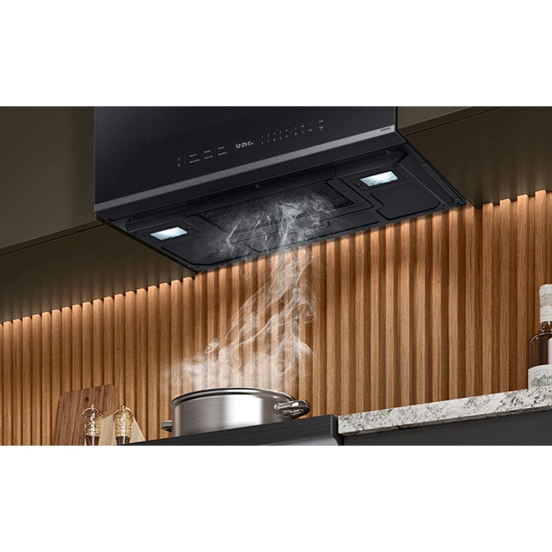 Samsung Bespoke 30 in. 2.1 cu. ft. Over-the-Range Smart Microwave with 10 Power Levels, 400 CFM & Sensor Cooking Controls - Stainless Steel, Stainless Steel, hires