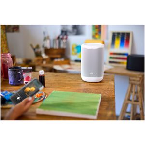 JBL COVE P1 Portable Wi-Fi Home Speaker - White, White, hires