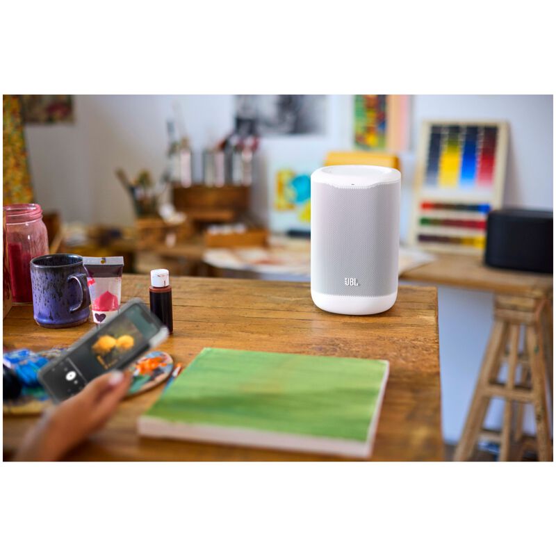 JBL COVE P1 Portable Wi-Fi Home Speaker - White, White, hires