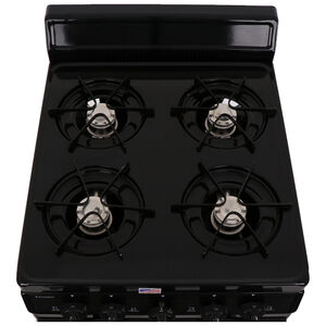 Premier 20 in. 2.4 cu. ft. Oven Freestanding Gas Range with 4 Open Burners - Black, , hires