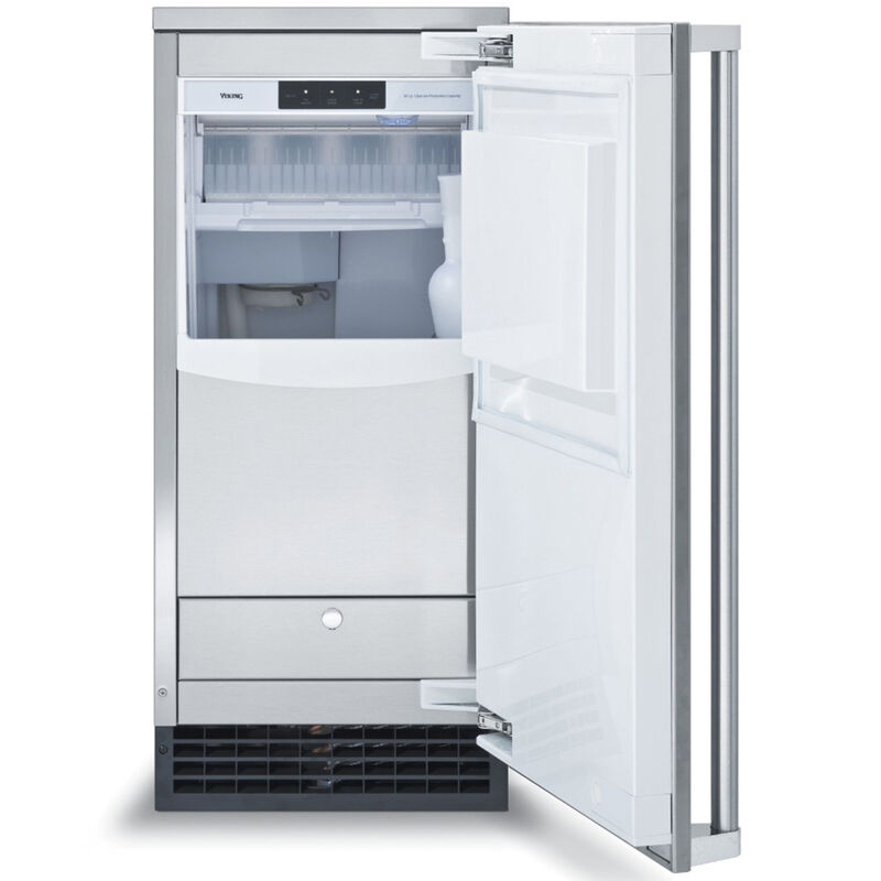 Viking Professional 5 Series 15 in. Built-In Undercounter Outdoor Ice Maker with 26 lb. Ice Storage & Digital Control - Custom Panel Ready, , hires