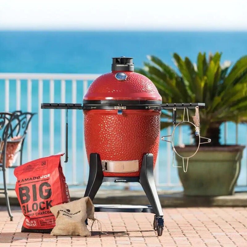 Kamado Joe Classic Joe Series III Charcoal Grill - Red, , hires