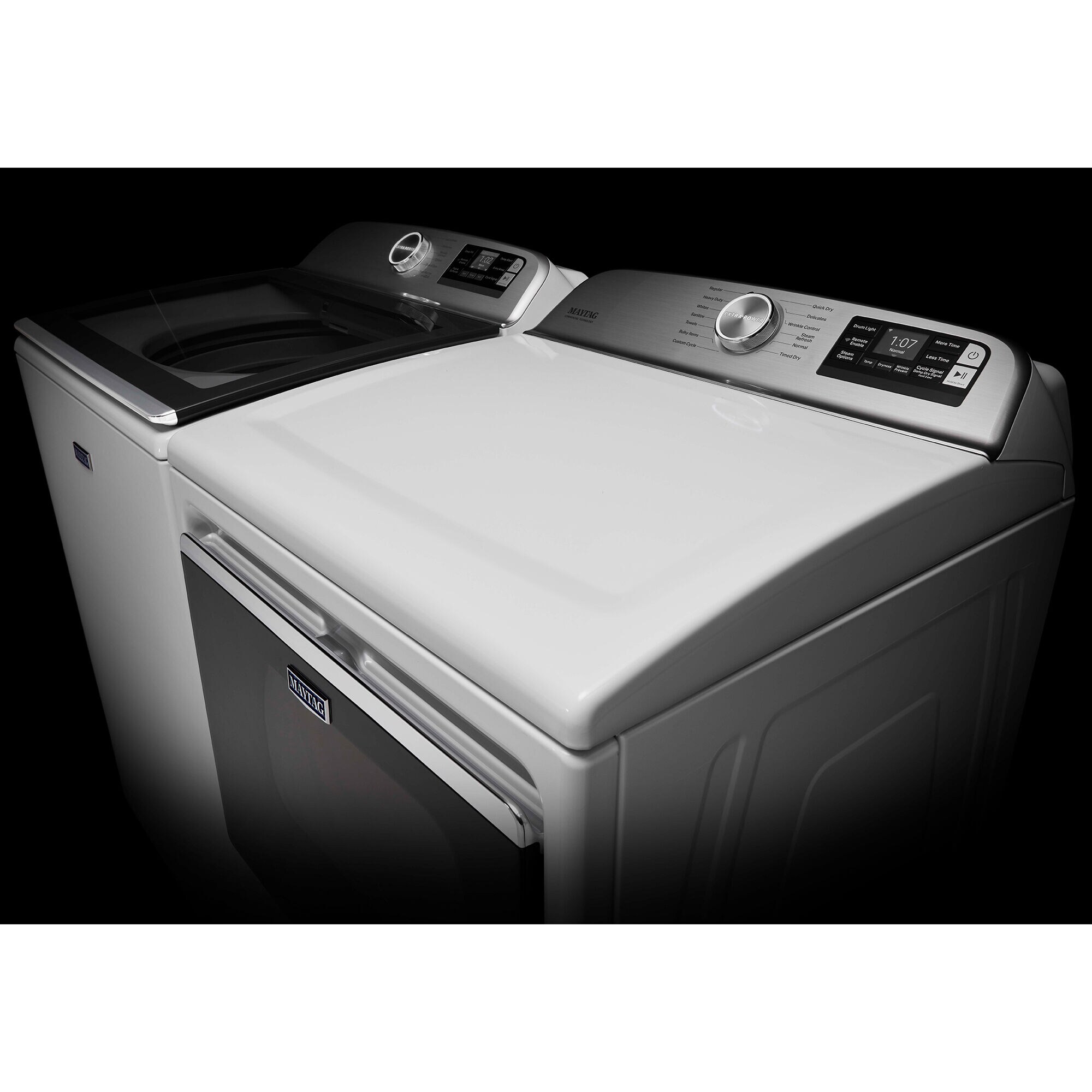 Maytag 27 in. 5.3 cu. ft. Smart Top Load Washer with Extra Power
