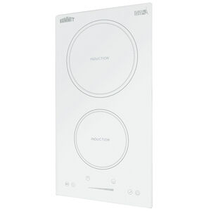 Summit 12 in. 2-Burner Induction Cooktop - White, , hires